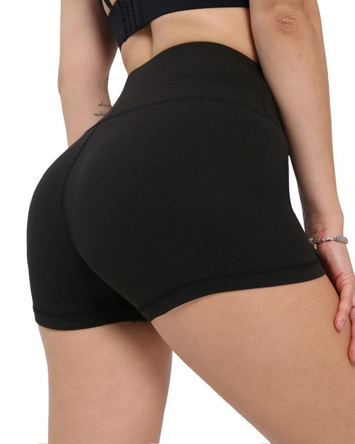 Short cycliste sans coutures noir