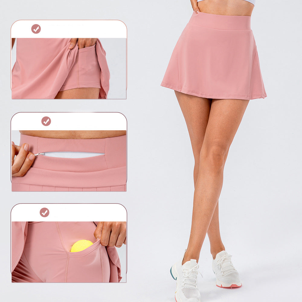 Jupe-short de tennis plissée