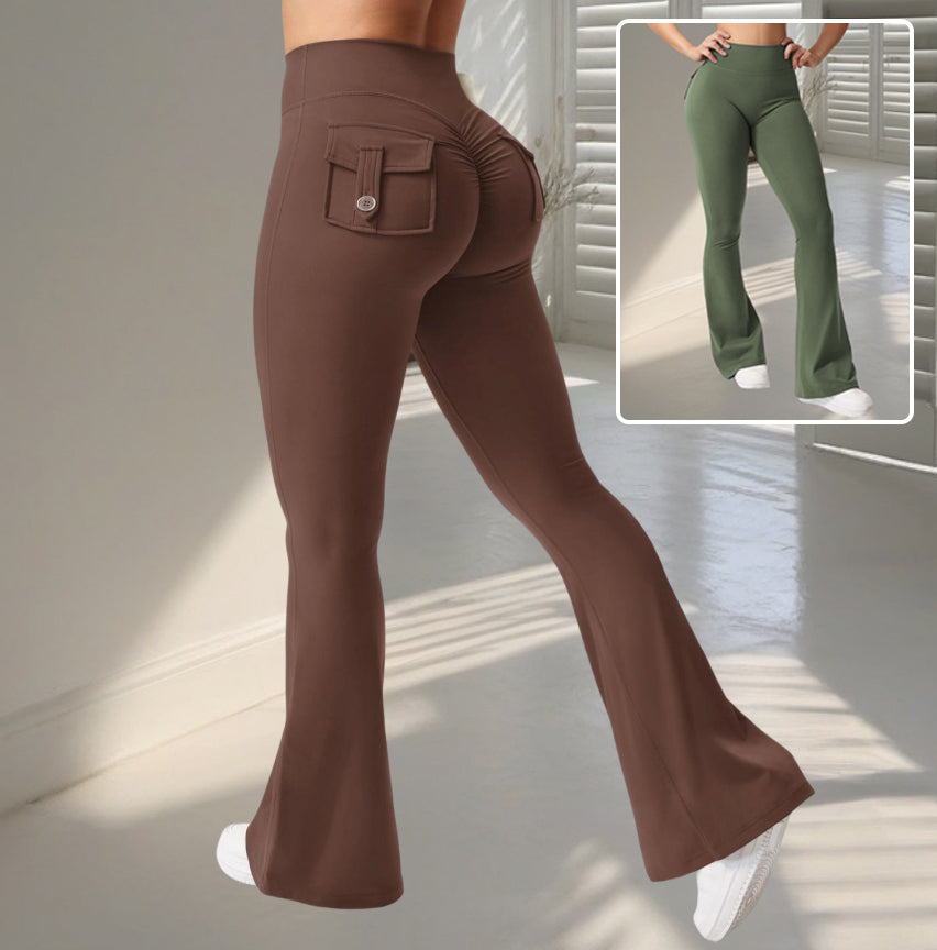 Legging flare à poches